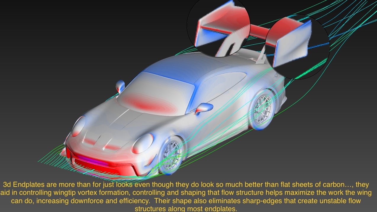 992 GT3 "Valkyrie" Carbon Swan Neck Wing Package
