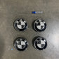 BMW Floating Wheel Center Caps Black/White Carbon Fiber
