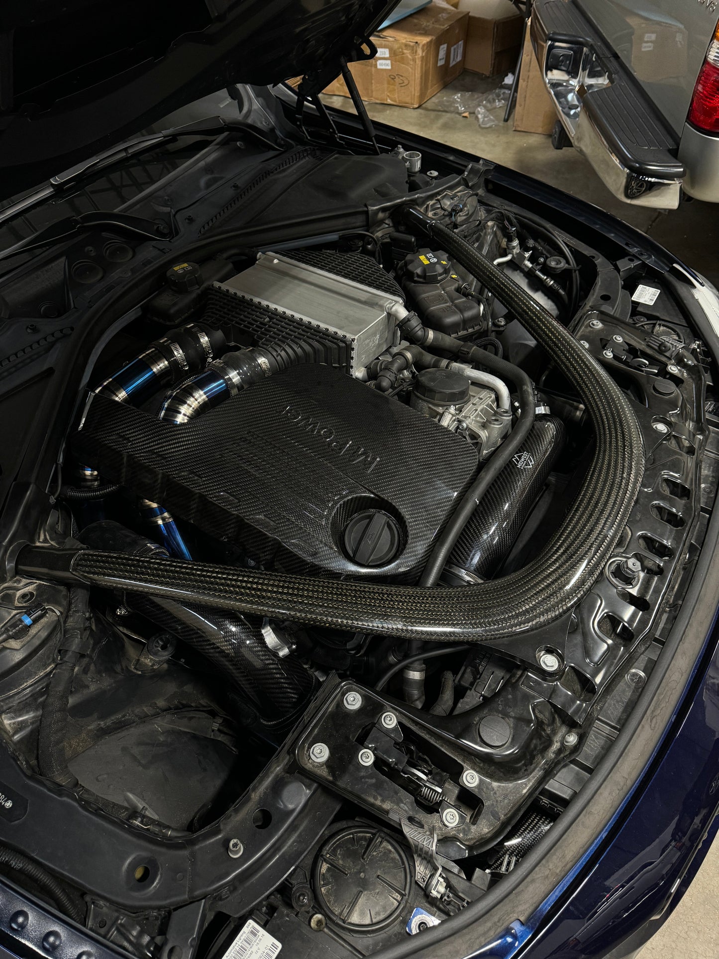 S55 Carbon Fiber Front Mount Intakes - BMW F80 M3 F82 F83 M4 F87 M2C