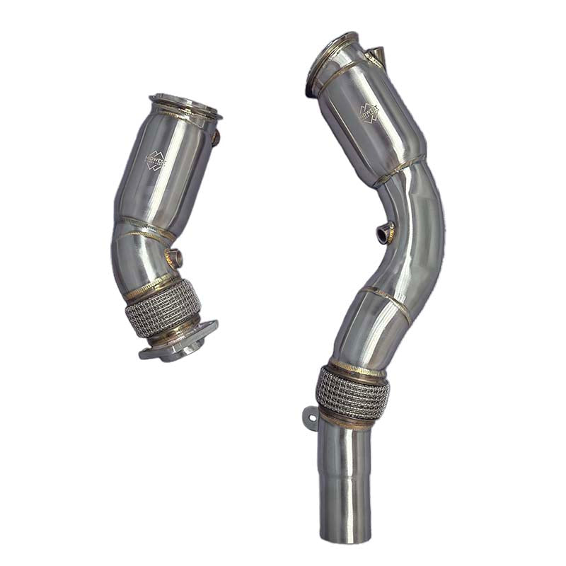 MBS S55 F8X M3/M4 Resonated Catless Downpipes - BMW F80 M3 F82 F83 M4 F87 M2C