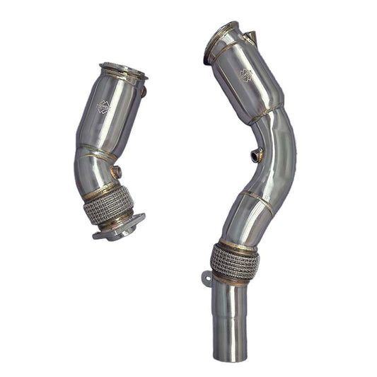 MBS S55 F8X M3/M4 Resonated Catless Downpipes - BMW F80 M3 F82 F83 M4 F87 M2C