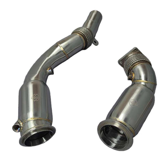 MBS S55 F8X M3/M4 Resonated Catless Downpipes - BMW F80 M3 F82 F83 M4 F87 M2C
