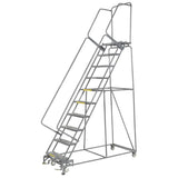 Ballymore M-2000 11-Step Rolling Safety Ladder – 24" Wide Step | 32"-40" Base