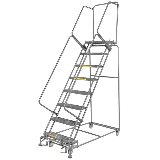 Ballymore M-2000 Series – 8-Step Rolling Safety Ladder | 16" Wide Step
