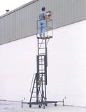 Ballymore BL-315 – Single-Person Manual Maintenance Lift | 28" x 20" Steel Platform | 21' Working Height