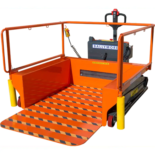 Ballymore PLDPLUS - Powered Portable Loading Dock with Hydraulic Lift | 47" x 75" Platform | and 1500 lbs Capacity
