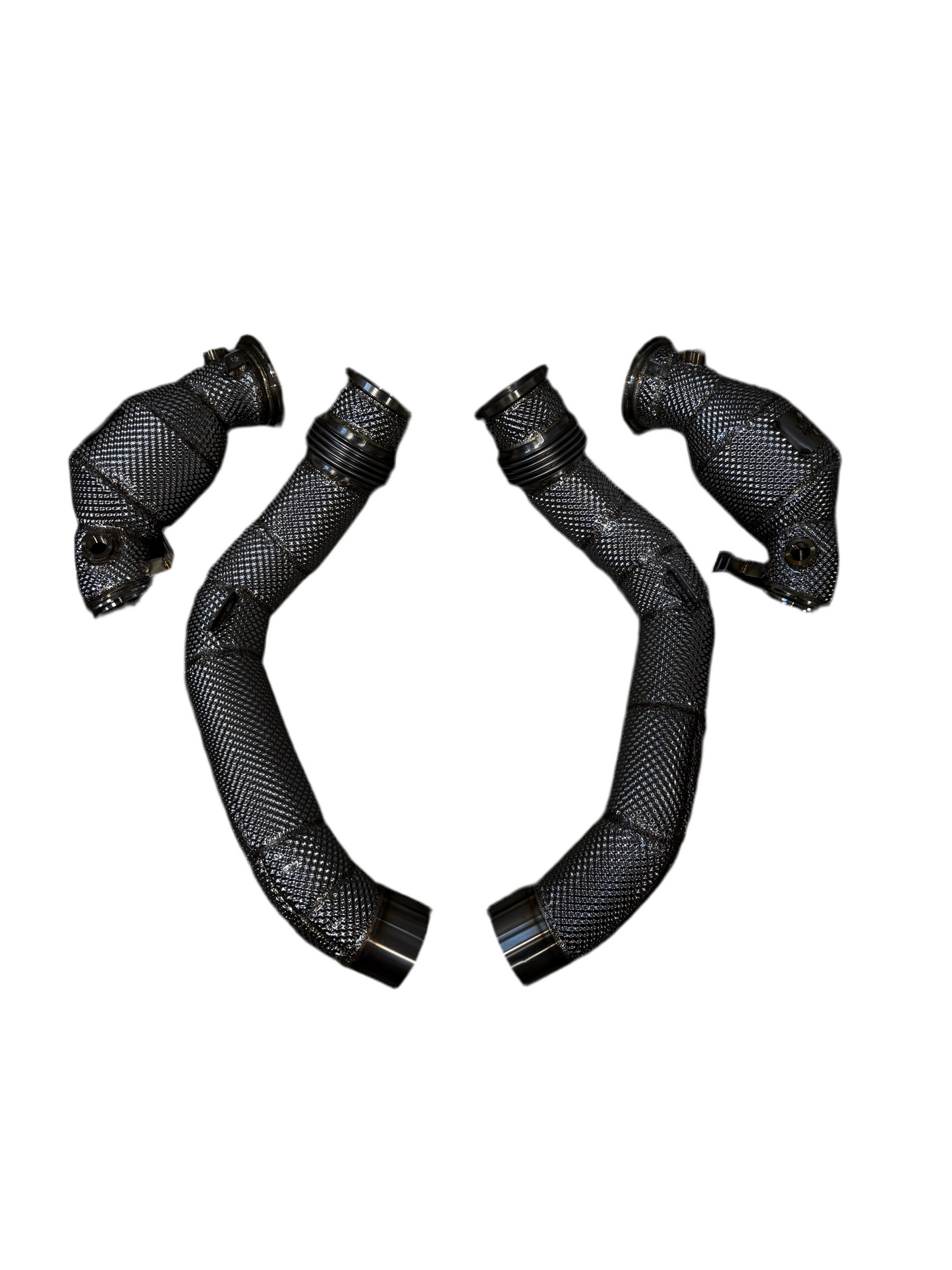 MBS S63 Catted Heatshield Downpipes - F90 M5 F91 F92 F93 M8