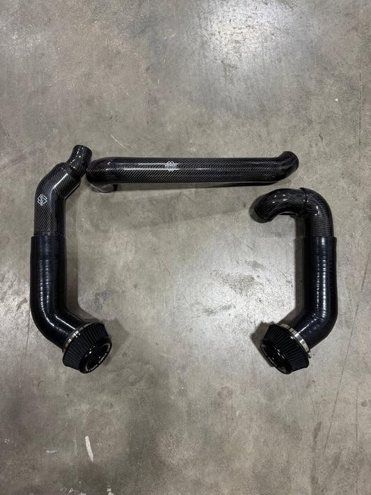 S58 G8X Carbon Fiber Front Mount Intakes - BMW G80 M3 G82 G83 M4 G87 M2