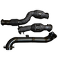 MBS G8X S58 Heatshield Catted Downpipes w/ Crossover Pipe - G80 M3 G82 G83 M4