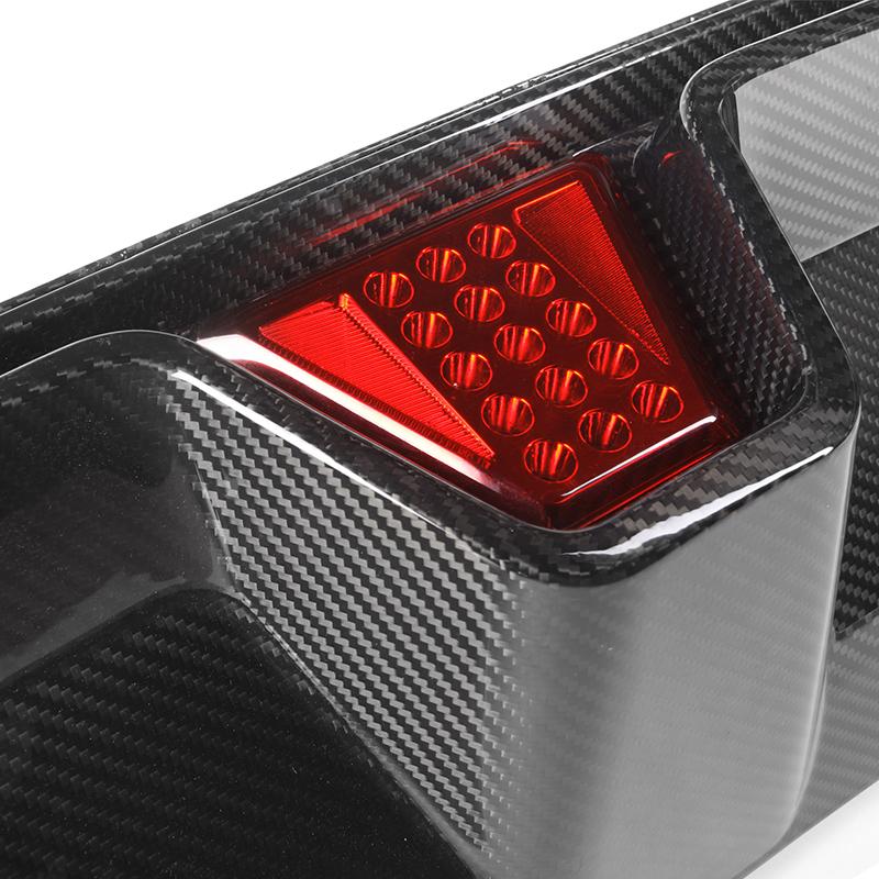 F90 M5 CS Style LED Carbon Fiber Rear Diffuser - F90 M5