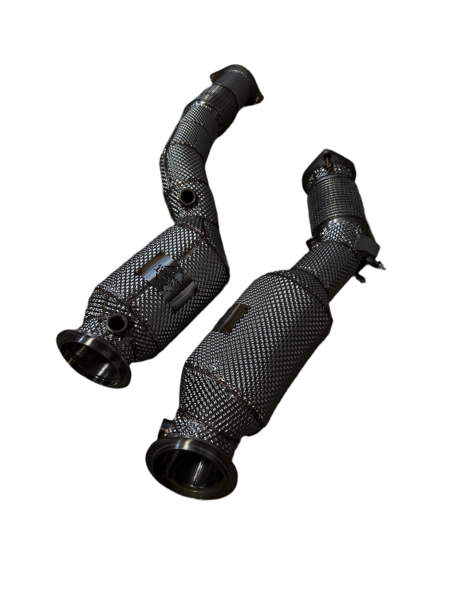 MBS S58 F97/F98 Catted Heatshield Downpipes - F97 X3M F98 X4M