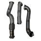 MBS G8X S58 Heatshield Catless Downpipes w/ Crossover Pipe - G80 M3 G82 G83 M4