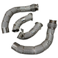 MBS S63 Catless Heatshield Race Downpipes - F90 M5 F91 F92 F93 M8