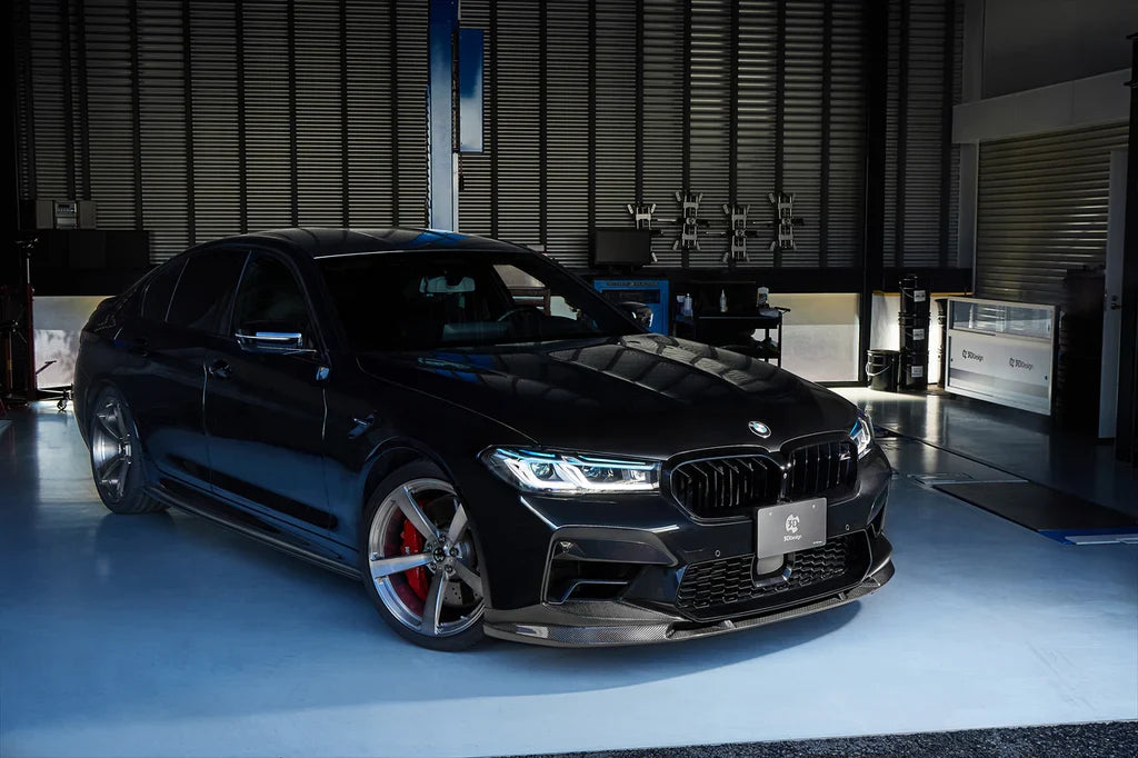 F90 M5 3D Style Carbon Fiber Front Lip - F90 M5 LCI
