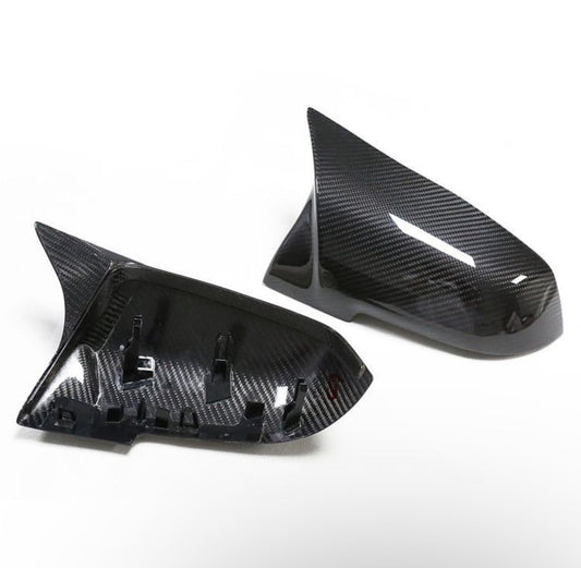 F87/F3X M Style Dry Carbon Fiber Mirror Cover Replacement Set (BMW F87 M2/F20/F22/F30/F32/F33/F36)