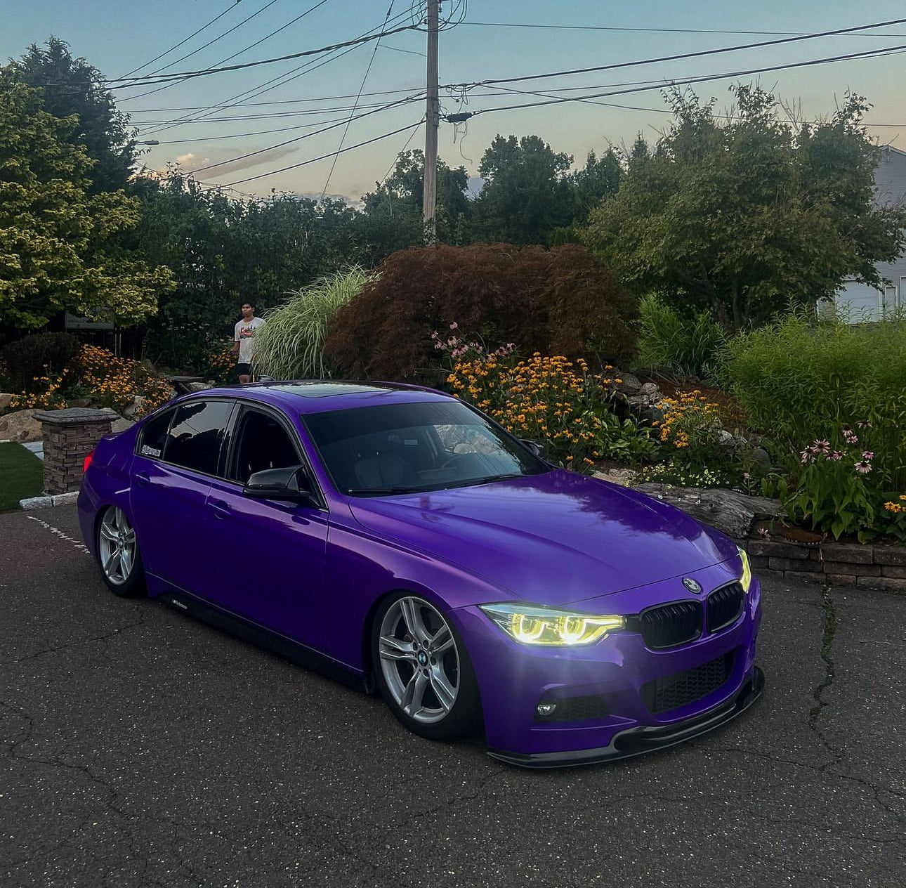 F30 Varis Style Carbon Fiber Front Lip - BMW F30 3-Series