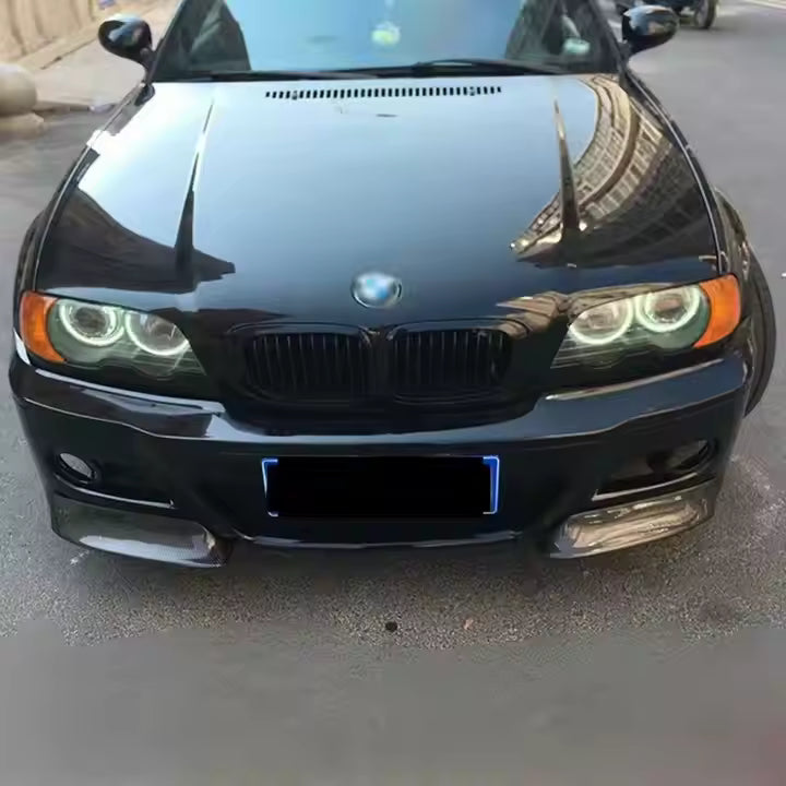E46 M3 CSL Style Carbon Fiber Front Splitter Trims - E46 M3
