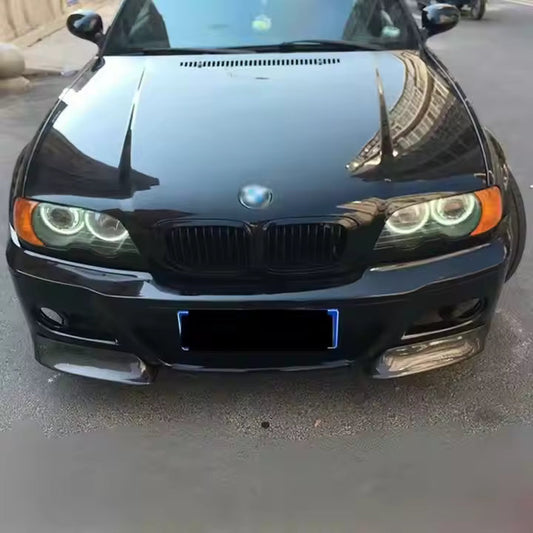 E46 M3 CSL Style Carbon Fiber Front Splitter Trims - E46 M3