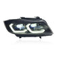 E90 LCI Laser Style Headlights Yellow/White - E90 3-Series