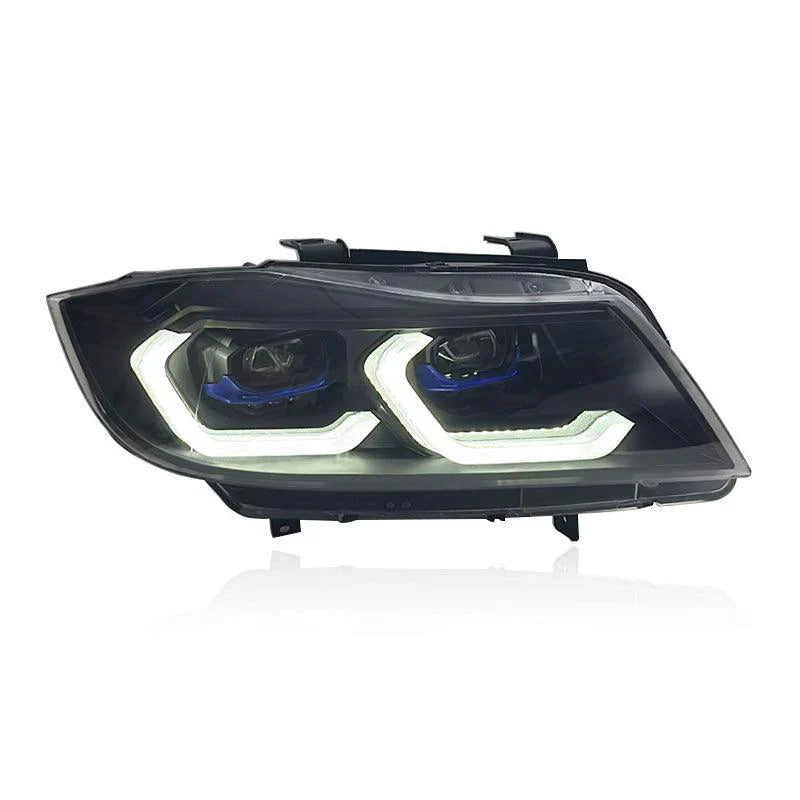 E90 LCI Laser Style Headlights Yellow/White - E90 3-Series