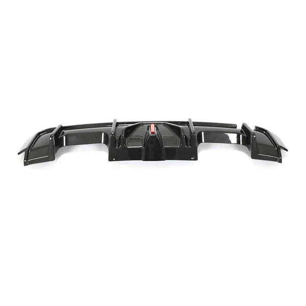 G8X M3/M4 AK Style Dry Carbon Fiber LED Rear Diffuser w/ splitters - G80 M3 G82 G83 M4
