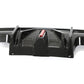 G8X M3/M4 AK Style Dry Carbon Fiber LED Rear Diffuser w/ splitters - G80 M3 G82 G83 M4