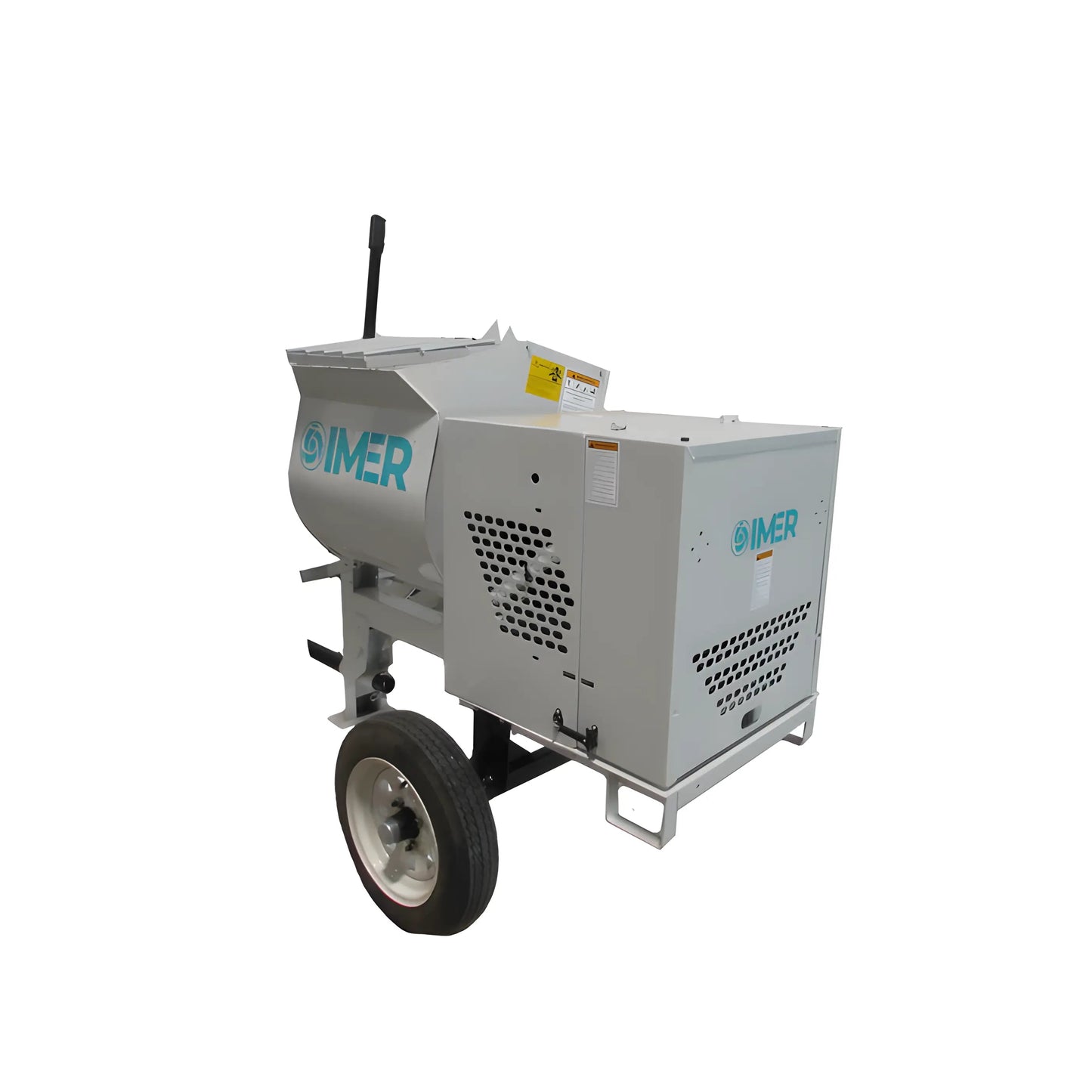 IMER  HSM 6-1130062 | Horizontal Shaft Mortar Mixer | 6 cu ft Steel Drum