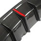 G22 4-Series KB Style LED Carbon Fiber Rear Diffuser 3 Piece - G22 4-Series