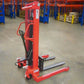 Majorlift Manual Straddle Stacker, 2200 lb Cap, Lift 63″ - MSM22-63