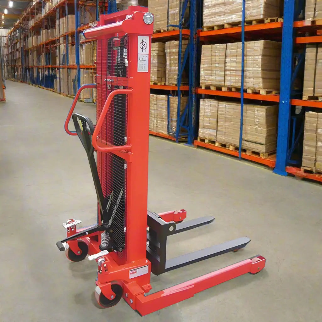 Majorlift Manual Straddle Stacker, 2200 lb Cap, Lift 98″ - MSM22-98
