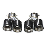 G20/G22/G42 Carbon Fiber M Style Quad Exhaust Tips - G20 3-Series G22 4-Series G42 2-Series