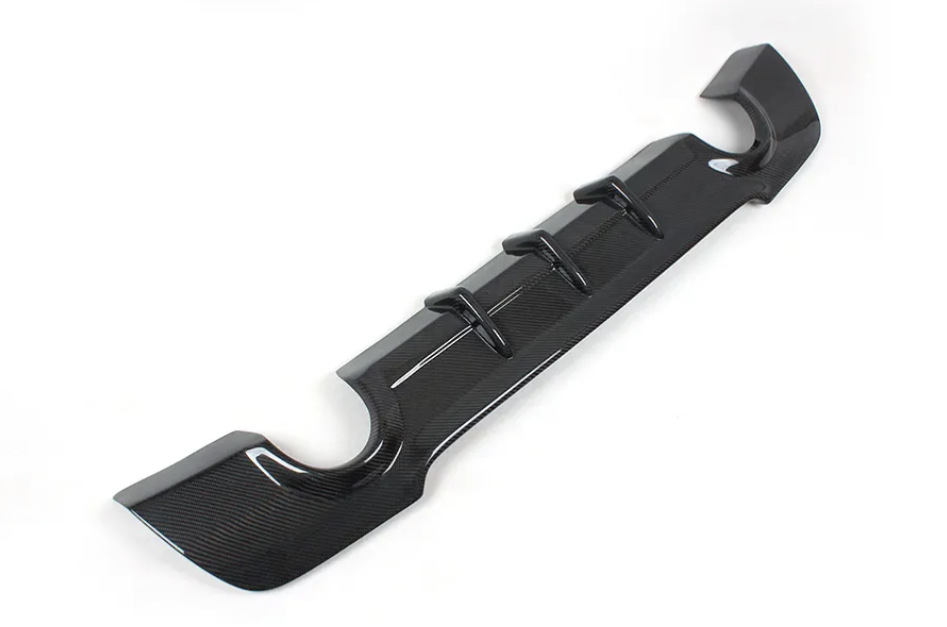 E92 3-Series MP Style Carbon Fiber Rear Diffuser 2 Tips - E92 E93 3-Series
