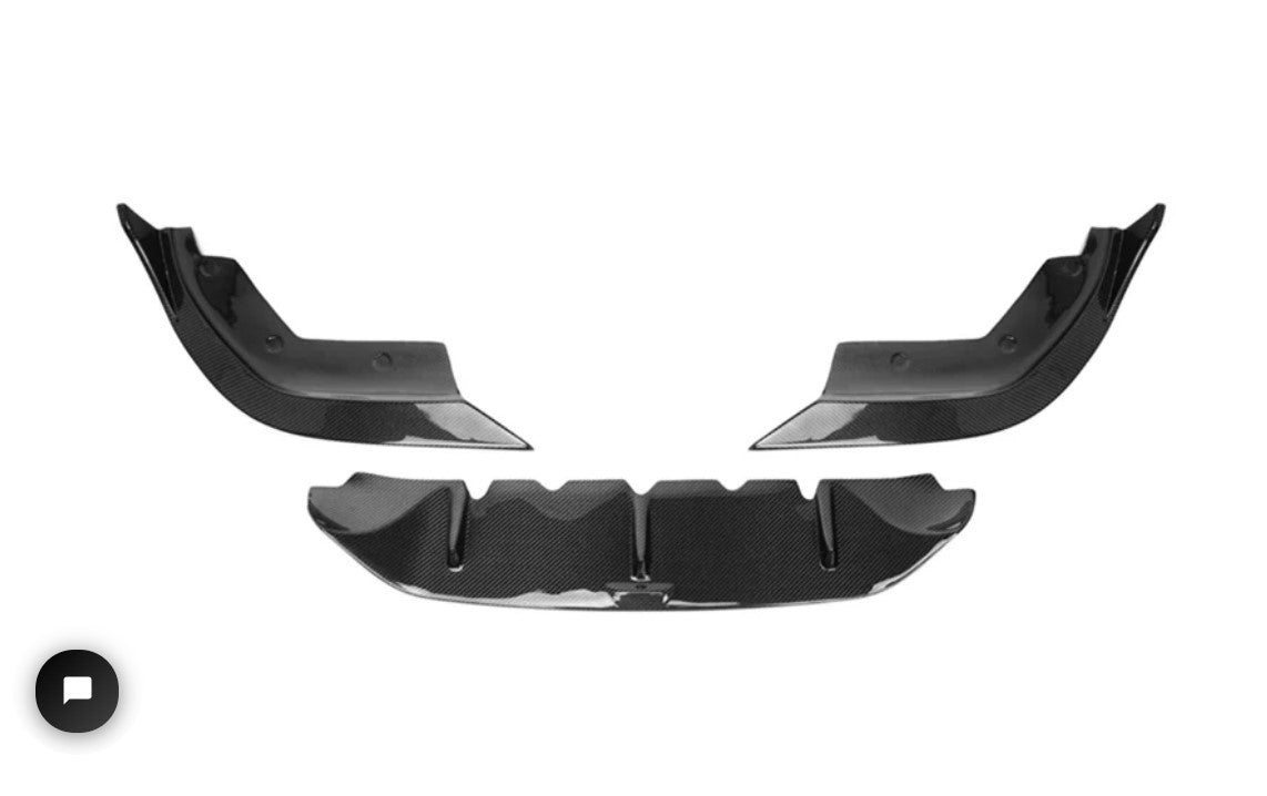 G20 TK Style Carbon Fiber Front Lip 3pc - G20 3-Series PRE LCI