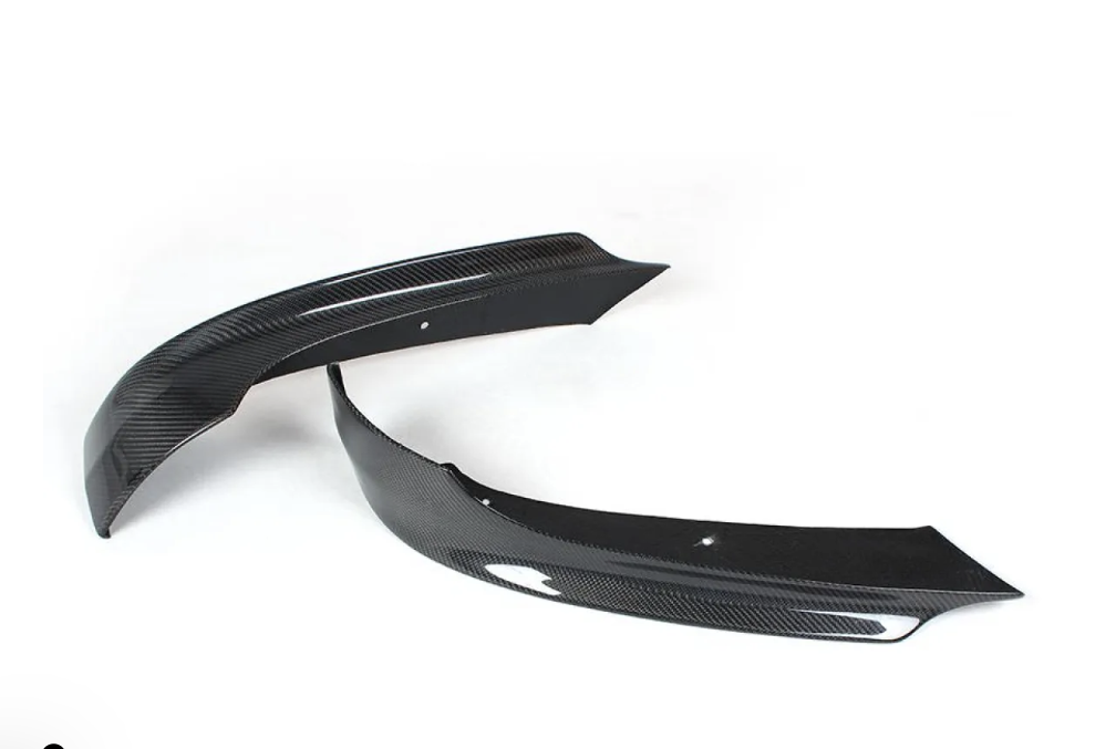 E90 3-Series Carbon Fiber V2 Lower Front Splitters - E90 3-Series LCI 328i 335i