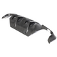 F10 M5 DTM LED Style Carbon Fiber Rear Diffuser - F10 M5