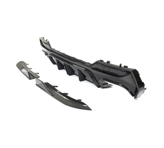 G22 4-Series KB Style LED Carbon Fiber Rear Diffuser 3 Piece - G22 4-Series