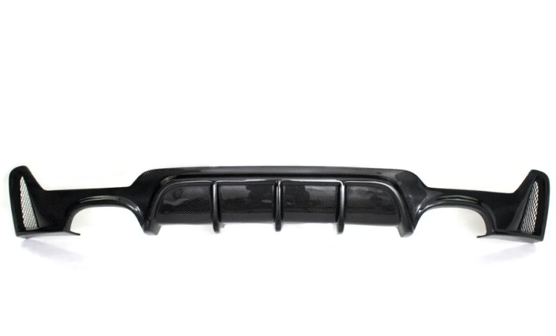 F3X 4-Series MP Style Carbon Fiber Rear Diffuser Quad Tips - F32 F33 F36 4-Series