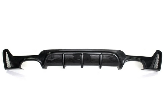 F3X 4-Series MP Style Carbon Fiber Rear Diffuser Quad Tips - F32 F33 F36 4-Series