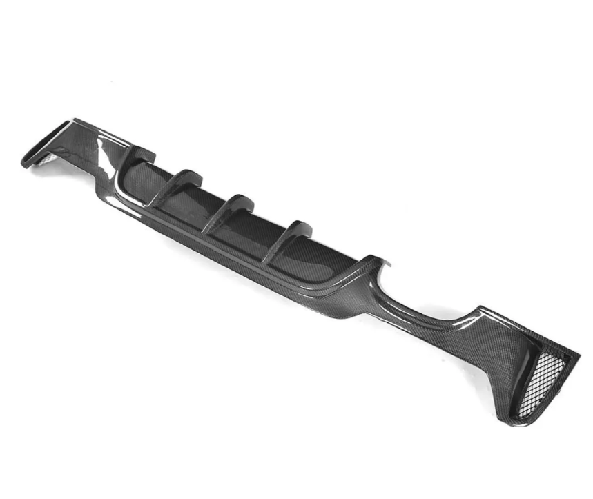 F3X 4-Series MP Style Carbon Fiber Rear Diffuser Quad Tips - F32 F33 F36 4-Series