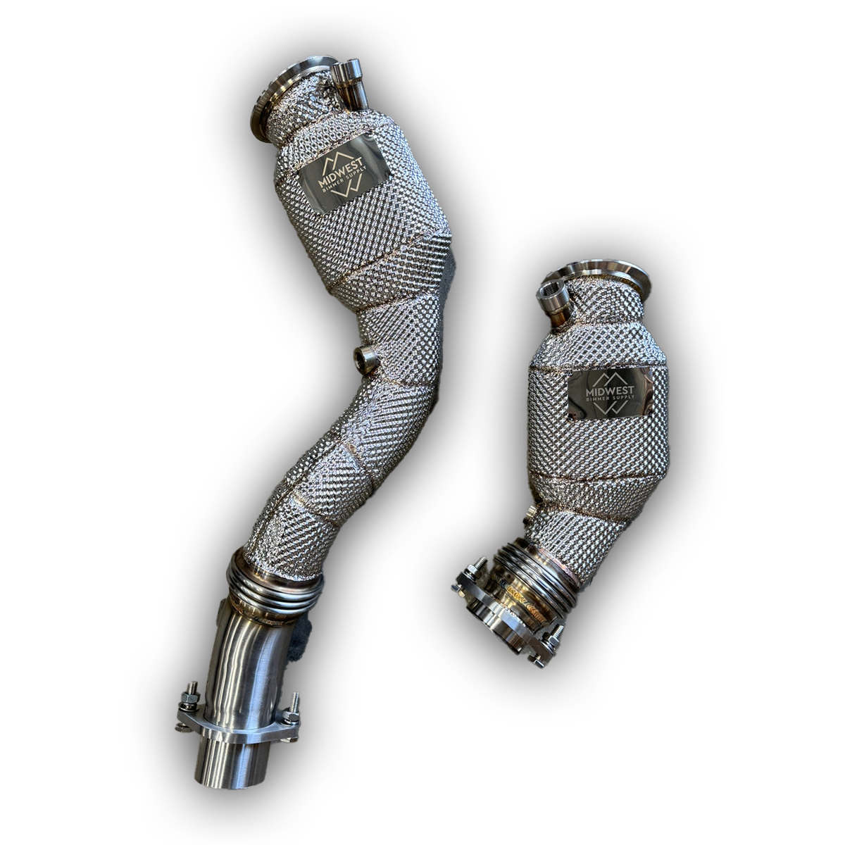 S55 Catted Downpipes w/heatshield - F80 M3 | F82/F83 M4 | F87 M2C