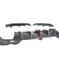 G20 K Style Carbon Fiber Rear Diffuser w/Led Light - G20 3-Series PRE LCI