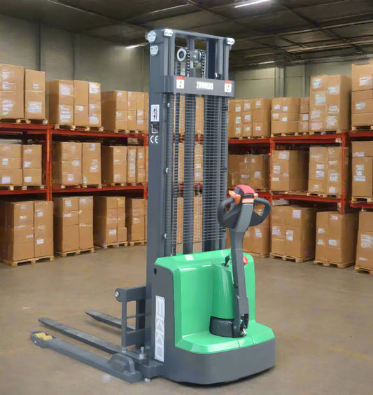 EKKO EB13E-138Li | Electric Pallet Stacker | 138" Lift Height, 2800 lbs