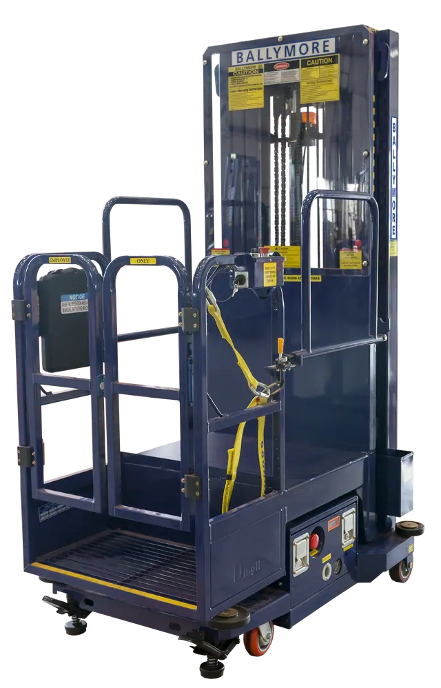 Ballymore DVML-18 - Battery-Powered Drivable Vertical Mast Lift with 24"x25" Platform and 24' Working Height