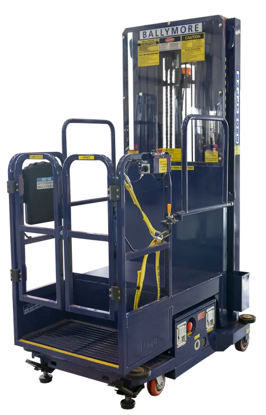 Ballymore DVML-18 - Battery-Powered Drivable Vertical Mast Lift with 24"x25" Platform and 24' Working Height