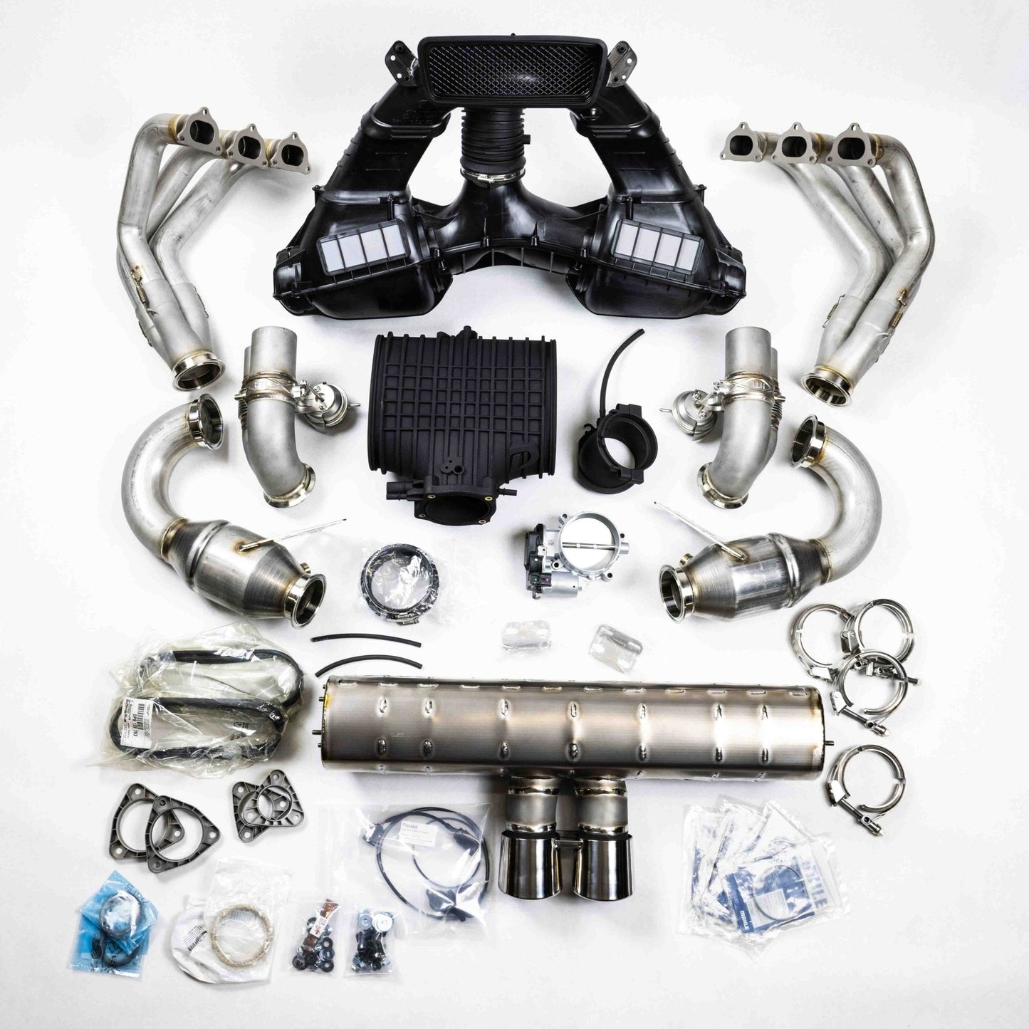 D3 Street Header/93mm Intake Kit/Optional Lifetime Muffler Power Package (2014-2016 991.1 GT3)