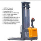 EKKO EB16EA | Electric Straddle Stacker | 216" Lift Height | 4400 lb Capacity