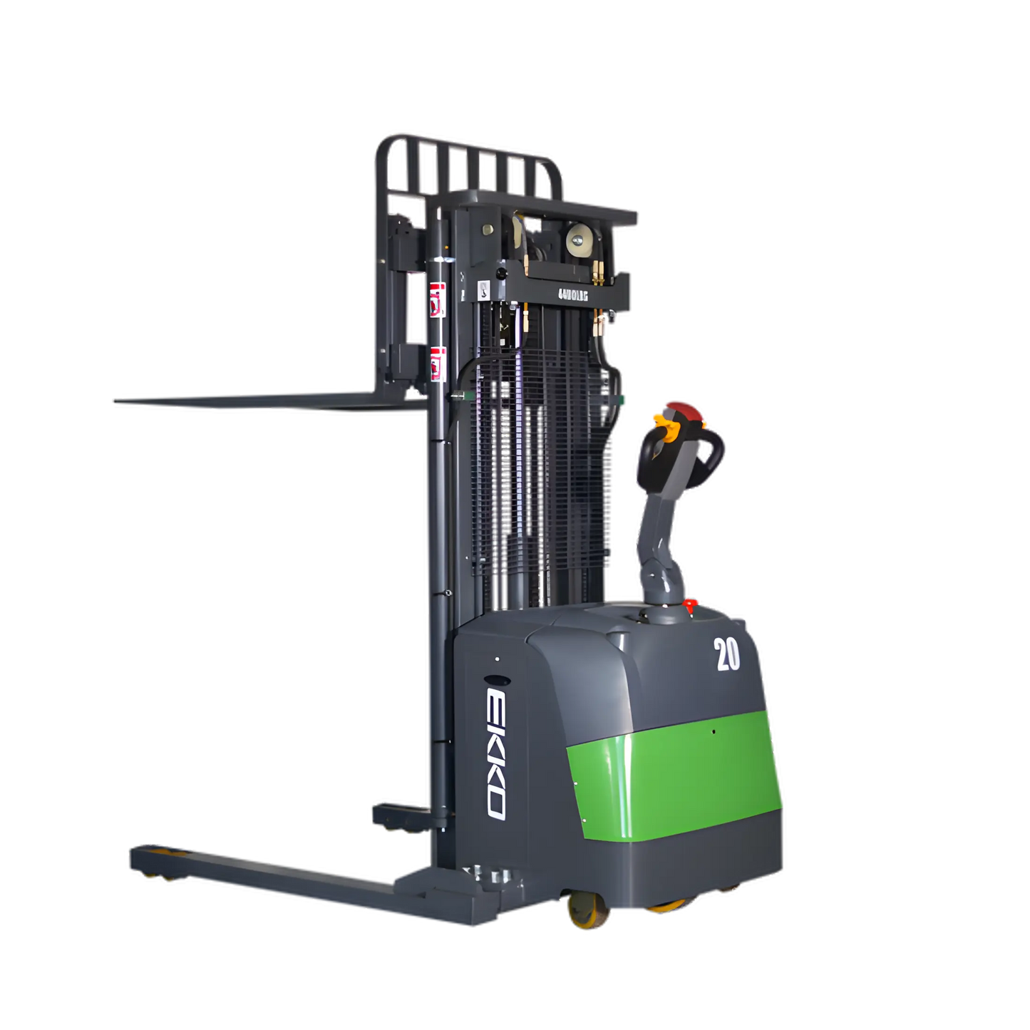 EKKO EB20CS-177Li | Electric Pallet Stacker | 177" Lift, 4400 lbs