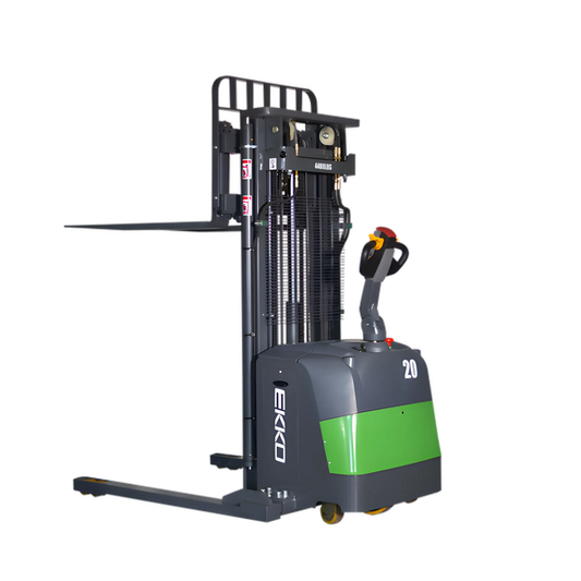 EKKO EB20CS-177Li | Electric Pallet Stacker | 177" Lift, 4400 lbs