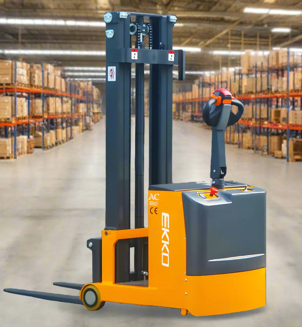EKKO EK07S | Counterbalanced Walkie Stacker | 118" Lift Height | 1550 lb Capacity