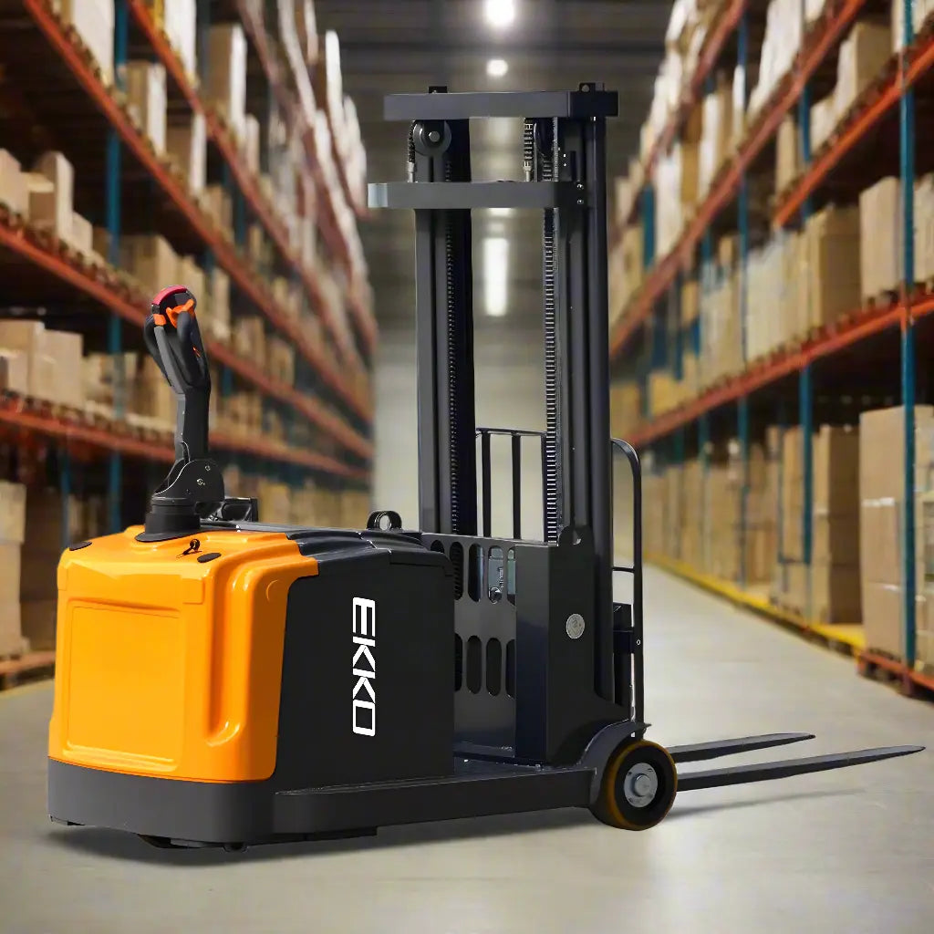 EKKO EK14-138 | Counterbalanced Walkie Stacker | 138" Lift Height | 3300 lb Capacity
